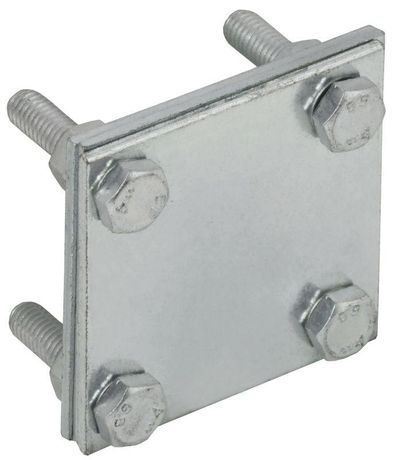 Зажим крестообразный с разделителем полоса-полоса 30мм оцинкованная сталь IEK - ZCC68-11-1-30