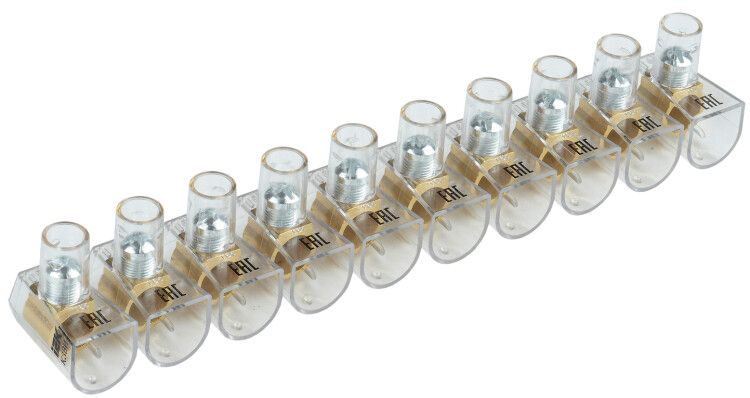 Зажим винтовой концевой изолированный КЗВИ 25мм2 (10x1) | UZVK-25-10 IEK