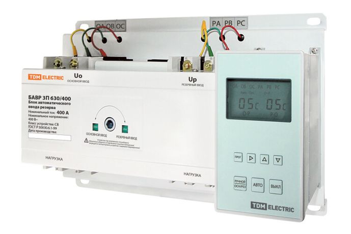 Блок автоматического ввода резерва БАВР 3П 630/400А | SQ0743-0017 TDM