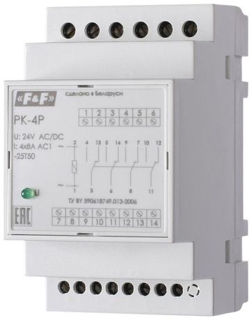 Реле электромагнитное PK-4P 220 - EA06.001.026 Евроавтоматика