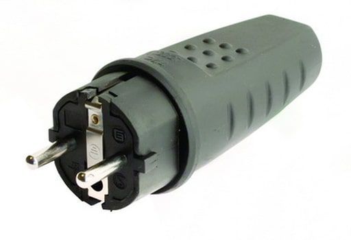 Вилка Schuko. артикул DIS1103100 IP44 16А 230В DKC DIS1103100S ДКС DKC (ДКС) арт. DIS1103100S