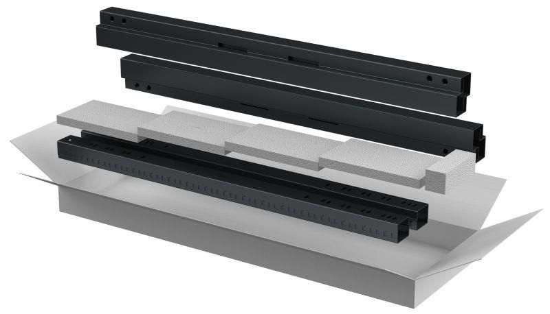 Комплект стоек и профилей для шкафа 24U черн. LINEA E ITK LE05-24UXX-XL IEK