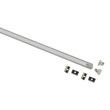 Комплект с врезным анодированным профилем 1209 12,4х9мм 2м | Б0062777 ЭРА