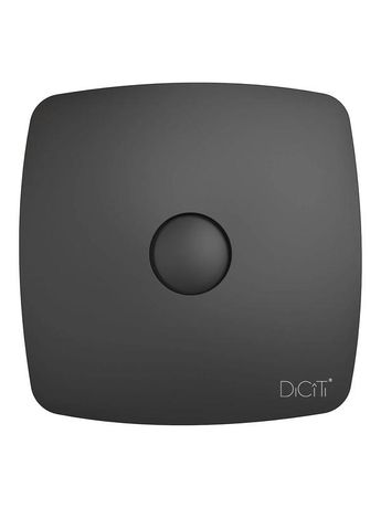 Вентилятор вытяжной осевой декоративный D125 обратн. клапан DiCiTi RIO 5C Matt black ЭРА