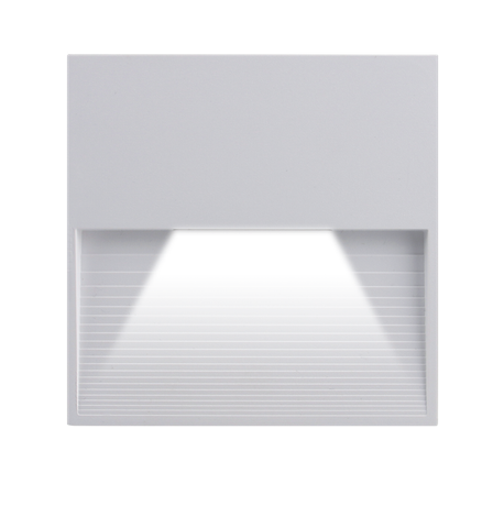 Светильник светодиодный архитектурный PST/W S120120 3w 4000K White IP65 накл для подсветки стен и ступеней | .5024809 Jazzway