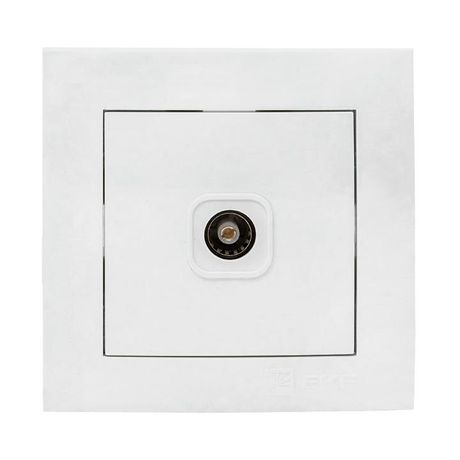 Валенсия розетка телевизионная 1-местная оконечная 10дБ-240МГц белая EKF PROxima | EWA00-227-10