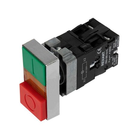 Кнопка LAY5 «I-O» прямоугольная 230 В NO+NC | 36-5541 REXANT MEET