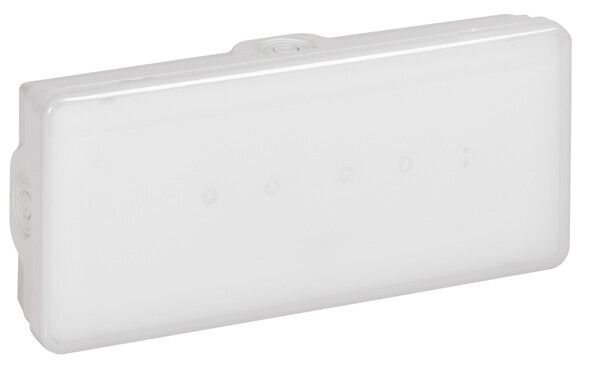 Погодоустойчивый светодиодный эвакуационный светильник B65 LED 3 часа - 100 Лм адресуемый постоянного/непостоянного действия | 662440 Legrand
