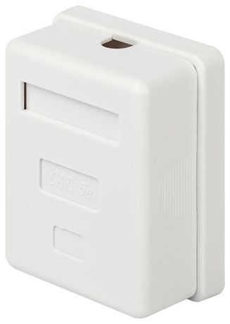 Компьютерная розетка ЭРА RJ-45 категория 5е неэкранированная 1-порт упаковка 40 штук | Б0056900