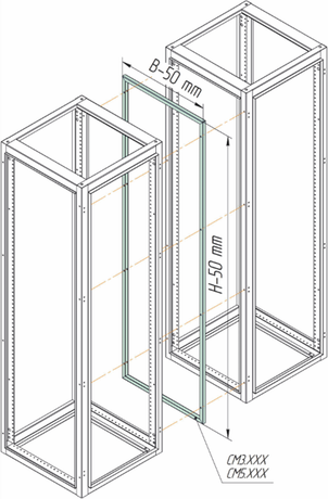 Соединительная рама Метэл-1 IP 55 1800х850 | СМ5.188 МЕТЭЛ