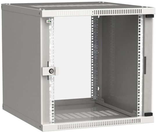 Шкаф LINEA WE 12U 550x350мм дверь стекло серый | LWE3-12U53-GF ITK IEK