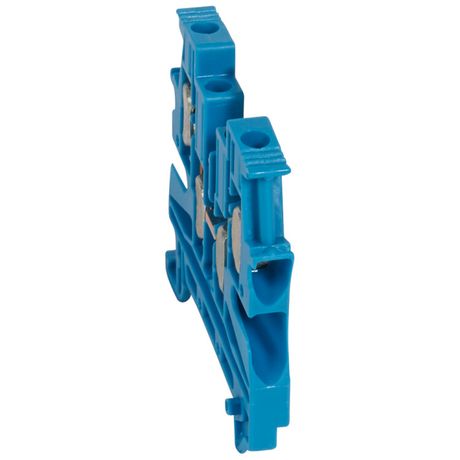 Винтовая клемма Viking 3 - однополюсная 2 входа/2 выхода шаг 6 мм синий | 037109 Legrand