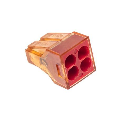 Экспресс-клемма СМК 773-604 с пастой, 4-проводная 0,75-4 мм² (блистер 5 шт/уп) | 07-5275-5 REXANT MEET