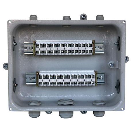 Коробка клеммная КЗНС-32 У2 32 зажима IP54 (пластиковые вводы PG) Электротехник ET000646