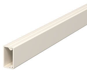 Мини-канал WDK с крышкой 10x20x2000 мм (высота борта 10,5 мм, крышка 20 мм) ПВХ кремовый RAL 9001 | 6150756 OBO Bettermann WDK10020CW