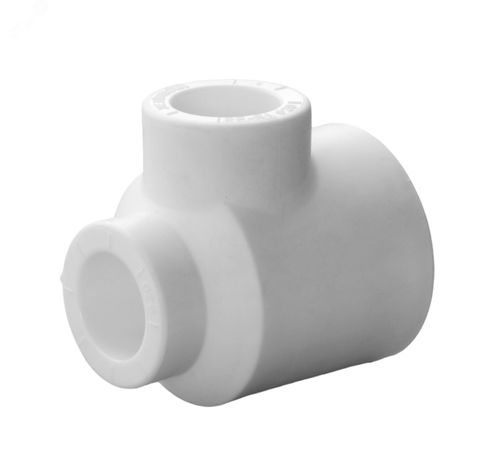Тройник полипропиленовый PPR переходной 32х20х20мм белый - 9300322020 Политэк
