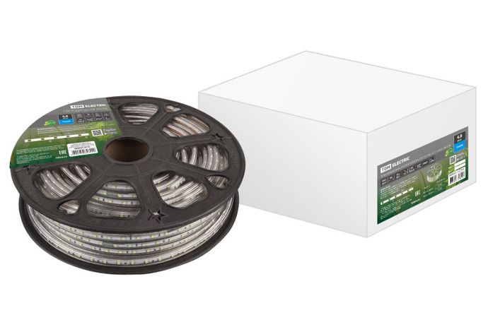 Лента светодиодная SMD2835-60 LED/м-220 В-4,8 Вт/м-IP67-синий (30м) | SQ0331-0113 TDM