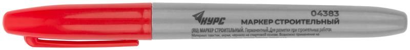Маркер строительный перманентный красн. КУРС 04383