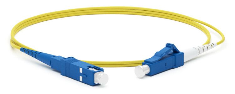 Патч-корд FC-S2-9-LC/UR-SC/UR-H-1M-LSZH-YL волоконно-оптический (шнур) SM 9/125 (OS2), LC/UPC-SC/UPC, 2.0 мм, simplex, LSZH, 1 м | 242784 Hyperline