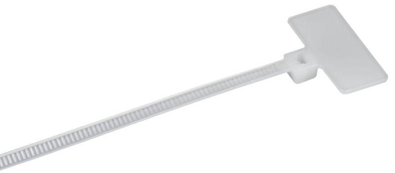 Хомут P6.6 маркерный белый 2.5х110мм 100шт/упак IEK - UHH14-D025-110-100-K01