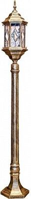 Светильник садово-парковый PL126 60W 230V E27 160*160*1150 черное золото (столб 1.2M) | 11348 FERON чер.зол.