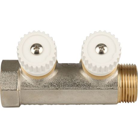 Коллектор распределительный 3/4', 2 отвода 3/4'ЕК - RG008S37R54H0Q STOUT SMB 6851 343402