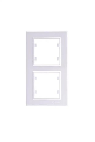 Рамка 2-м Karea вертик. жемчуж. Makel 56100707