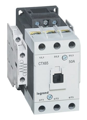 Контактор CTX3 65 3P 50A 2но2нз ~380В | 416148 Legrand