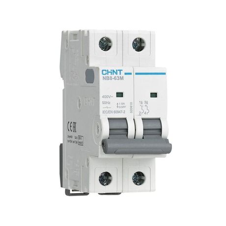 Выключатель автоматический NB8-63M 2P 1А 10кА х-ка L без тепл. расцеп. (R) | 320798 CHINT