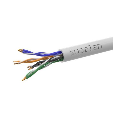 Кабель SUPRLAN Standard UTP Cat.5e 4x2xAWG24 Cu нг(А)-LSLTx Indoor 305м (RUS) | 01-0347-1