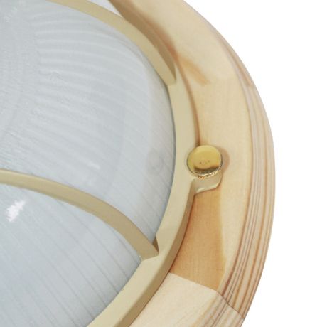 Светильник ЛОН НПП 03-60-014"Самарканд" 1302 круг малый 1х60Вт E27 IP65 корпус с решеткой дер. сосна (инд. упак.) Элетех 1005500979