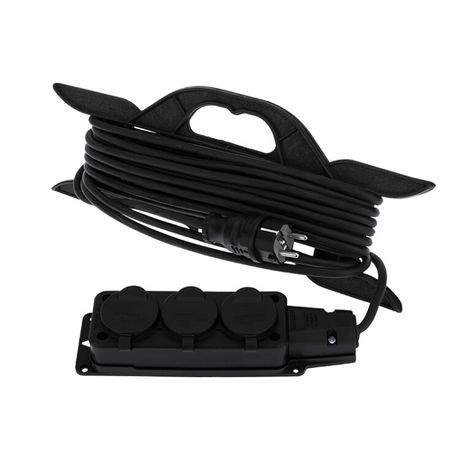 КГ 3х1.5 10 м 3 гнезда морозостойкий с/з 16 А 3500 Вт IP44 (Сделано в России) | 11-7080 REXANT Удлинитель-шнур на рамке MEET