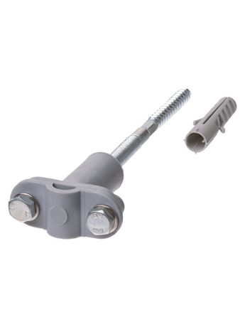 Держатель фасадный сборный для прута Ø6-10 мм длина 100 мм, дюбель, полимерный зажим | SQ2402-3120 TDM