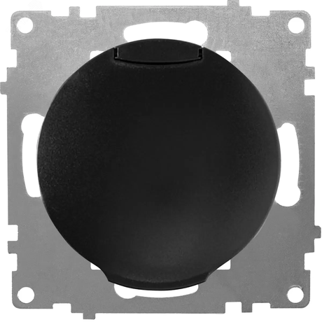 Розетка 1-м СП Florence 16А IP20 с заземл. крышкой винтов. клеммы механизм черн. (1E10501303) OneKeyElectro 2172814 ССТ