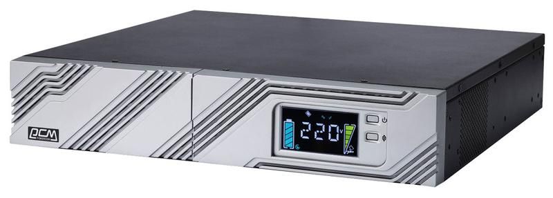 Источник бесперебойного питания Line-interactive SPR-3000 LCD 3000 ВА/2400 Вт фазы 1/1 без АКБ Rack IEC C14 - 1152579 POWERCOM