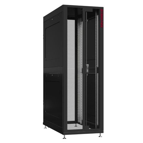 Шкаф серверный 45U 800х1070 передняя дверь: двустворчатая перфорированная IP20. задняя без. боковые панели: глухой металл. цвет: черный RAL9005 - NS 8145.9401 SYSMATRIX