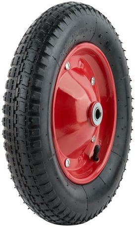 Колесо запасное 360х70х230мм для тачки 77555 (3.25дюйм/3.00дюйм-8дюйм) (посадка ширина 90мм диаметр 16мм ) FIT 77565 РОС