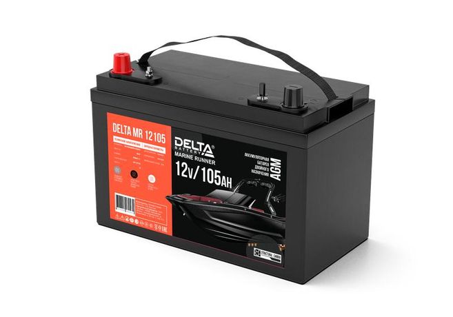 Аккумулятор двойного назначения 12В 105А.ч MR 12105 Delta 3401010500002