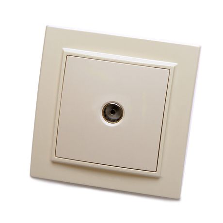 Розетка телевизионная, 75 Ом, 5-862МГц, серия Эрна, слоновая кость, Stekker - PST00-9008-02 39234 FERON