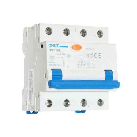Выключатель автоматический дифференциального тока NB310L 3N 3P+N 25A 30mA, тип AС, х-ка C, 6kA (R) | 660023 CHINT