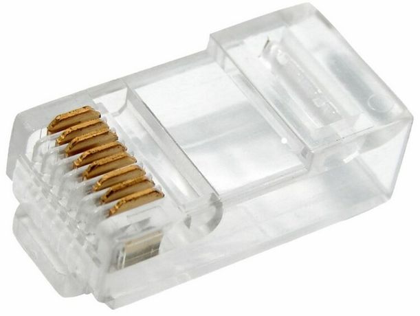 Джек компьютерный RJ45 (8P8C) кат.5E (уп.100шт) Rexant 05-1021 MEET