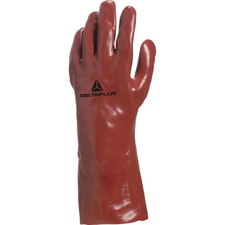 Перчатки PVC7335 с ПВХ покрытием красного цвета размер 10 - PVC733510 Delta Plus