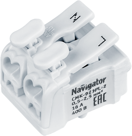 Клемма монтажная 61 690 NTC-CMK-923PL-2-50 (уп.50шт) Navigator 61690 21113