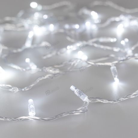 Светодиодная гирлянда ARD-STRING-CLASSIC-1000-CLEAR-100LED-PULSE White (230V, 7W) (Ardecoled, IP65) | 031638 Arlight