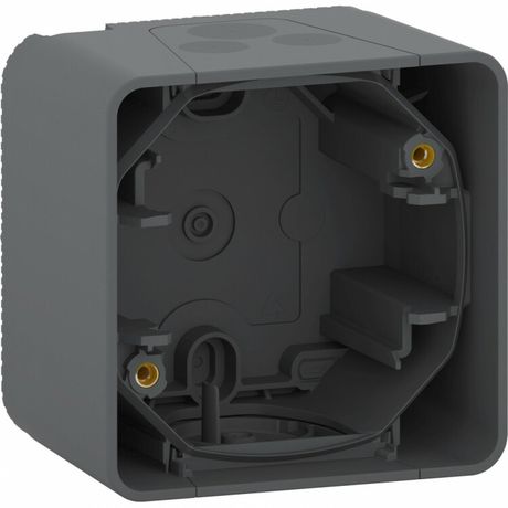 Бокс однопостовый MUREVA S для накладного монтажа, антрацит, IP55 - MUR37911 Schneider Electric