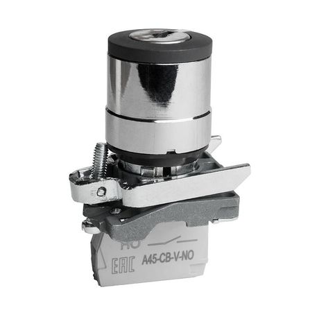 Переключатель OptiSignal D22 C4-SK-21 с ключем 2 положения металл 1НО XB4BG21 |332170| КЭАЗ
