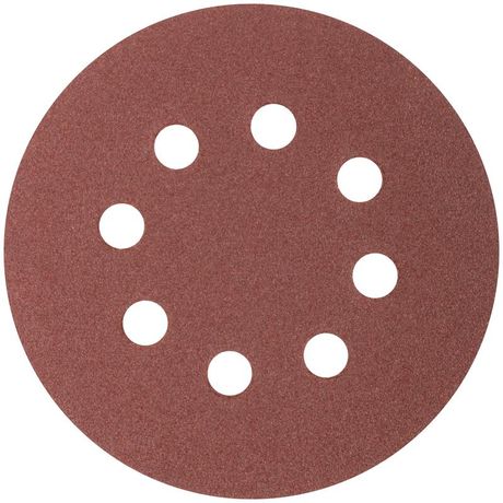 Круги абразивные шлифовальные перфорированные на ворсовой основе под липучку (Р100, 125 мм, 5шт), CUTOP Profi - 85-620 РОС