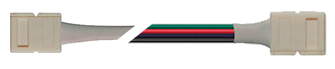 Коннектор для светодиодной ленты LED PLSC-10x4/15/10x4 (5050 RGB) 10 штук в упаковке | 1016232 Jazzway