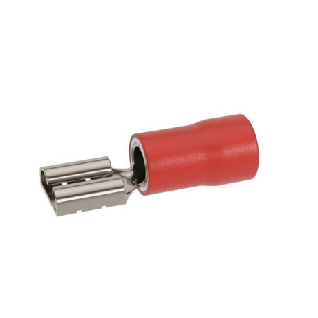 Наконечник-разъем плоский, розетка 4.8x0.8, изолированный фланец, для кабеля сечением до 1.5кв.мм - IFCS-1.5-4.8-8 ДКС