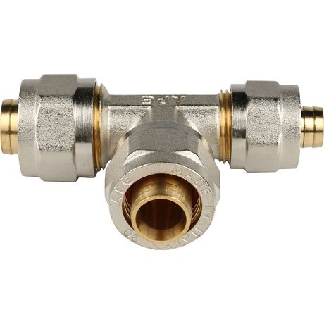 Тройник переходной 20х16х16 для металлопластиковых труб винтовой - SFS-0010-201616 STOUT RG008S9DJC98PF